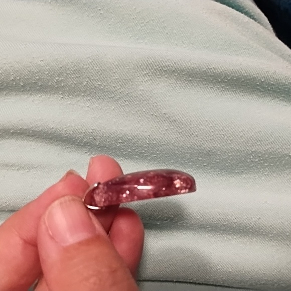 Purple mica pendant - Picture 4 of 5